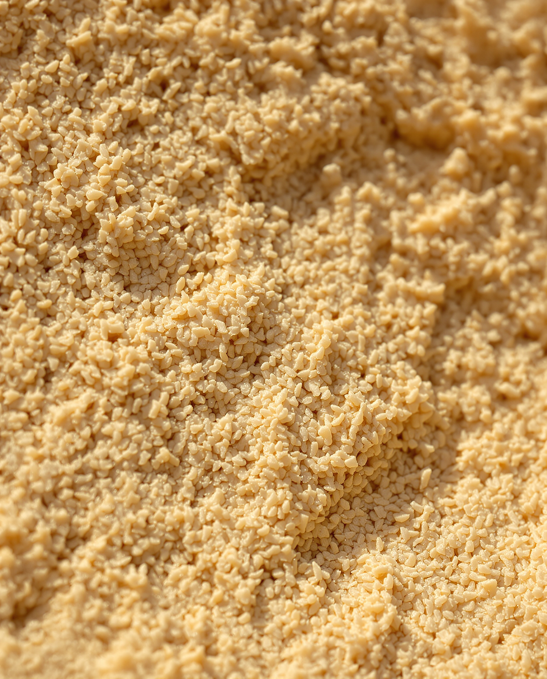 Gros plan sur la texture brute du mélange chaux-chanvre, brins de chènevotte visibles enrobés dans une pâte onctueuse.