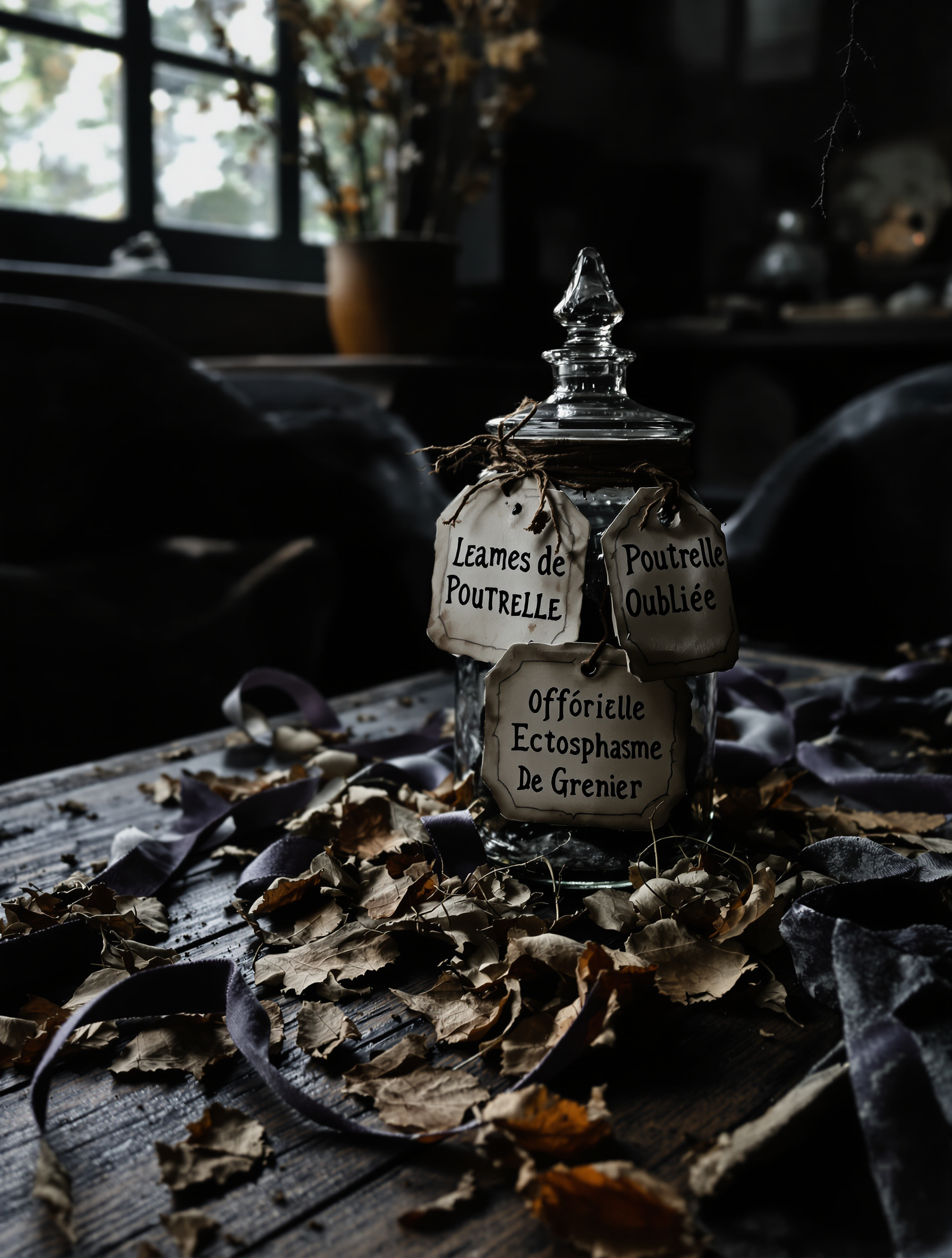 bocaux apothicaire Halloween adulte poétique